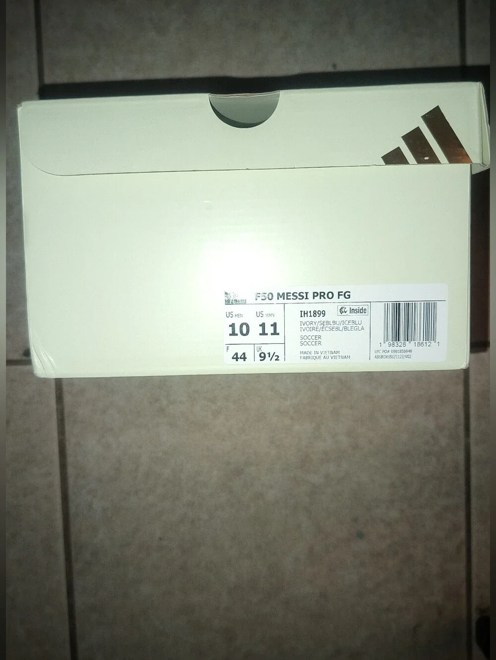 Adidas Messi F50 Pro FG Soccer Cleats Men’s White with Light Blue Trim